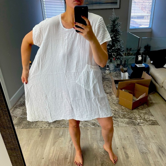 Linen Beach Dress L/XL - Picture 3 of 3